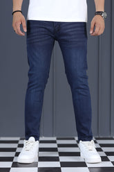 Urban Fade Turbo Ankle Fit Jeans In Dark Navy
